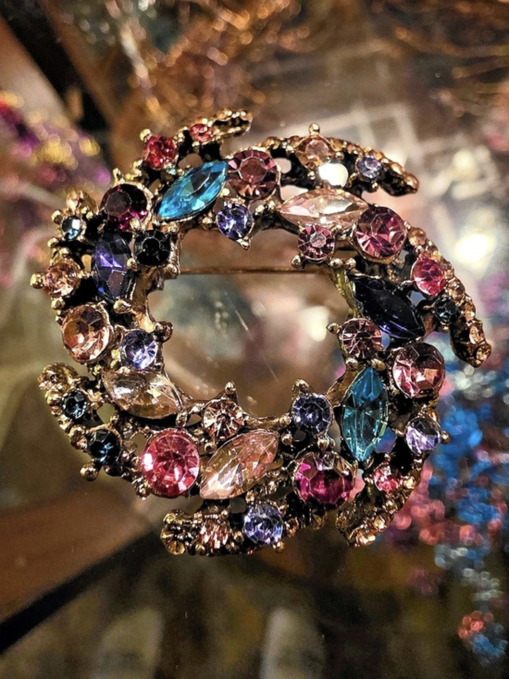 A Little Galaxy of Sparkle Brooch
